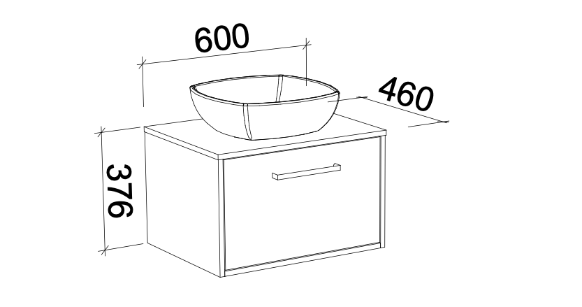 Timberline Delaware Wall Hung Vanity