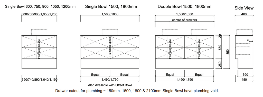 Timberline Oxbow Floor Standing Vanity with Basin - Wellsons