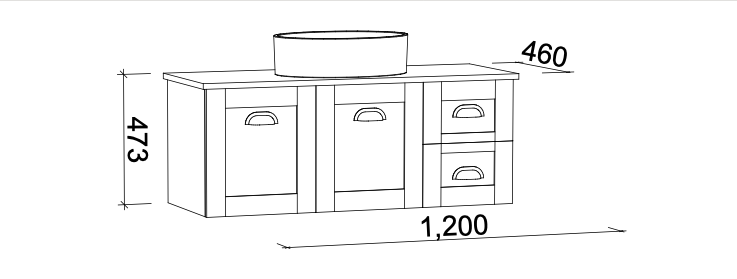 Timberline Victoria Wall Hung Vanity with Silksurface Top & Basin - Wellsons