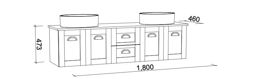 Timberline Victoria Wall Hung Vanity with Silksurface Top & Basin - Wellsons