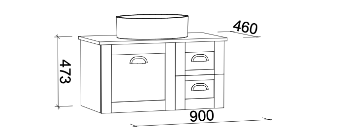 Timberline Victoria Wall Hung Vanity with Silksurface Top & Basin - Wellsons