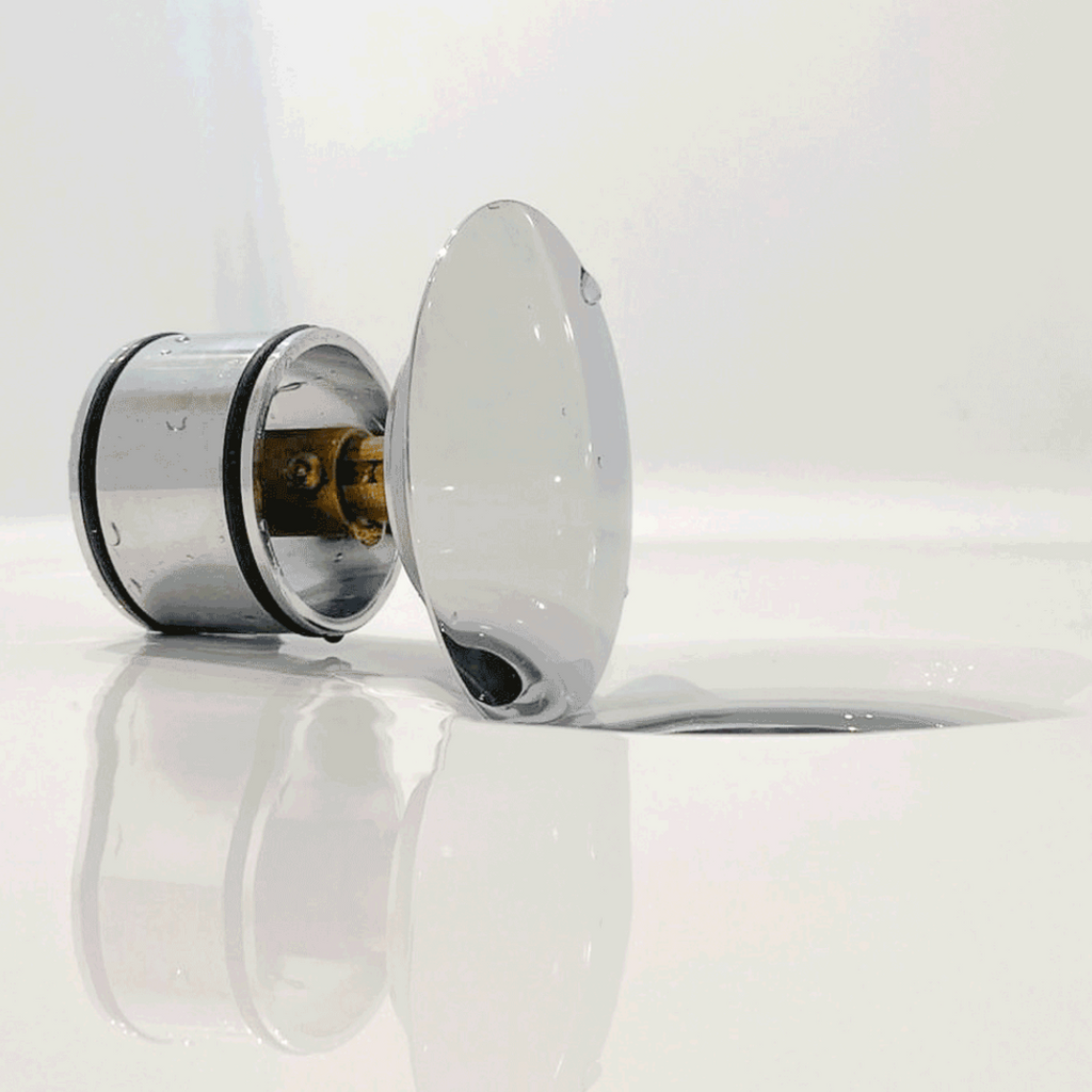 Turner Hastings Safety Pull Out Pop-Up Bath Waste with Short Tail - Chrome