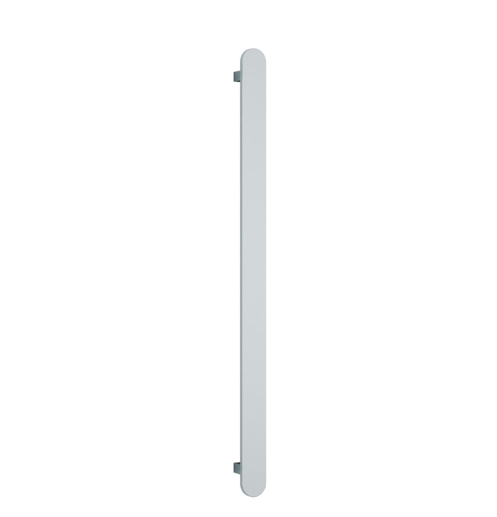 Thermogroup 12V Flat Pill Single Bar Vertical Heated Towel Rail - Polished Stainless