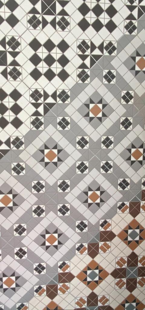 Victoria Federation Tessellated Look Grey Tile
