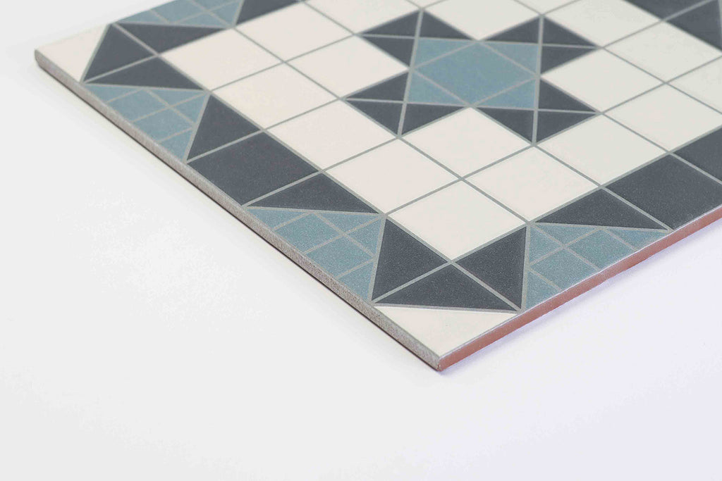 Victoria Federation Tessellated Look Blue Tile