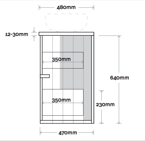Marquis Anna Floor Standing Vanity - Wellsons