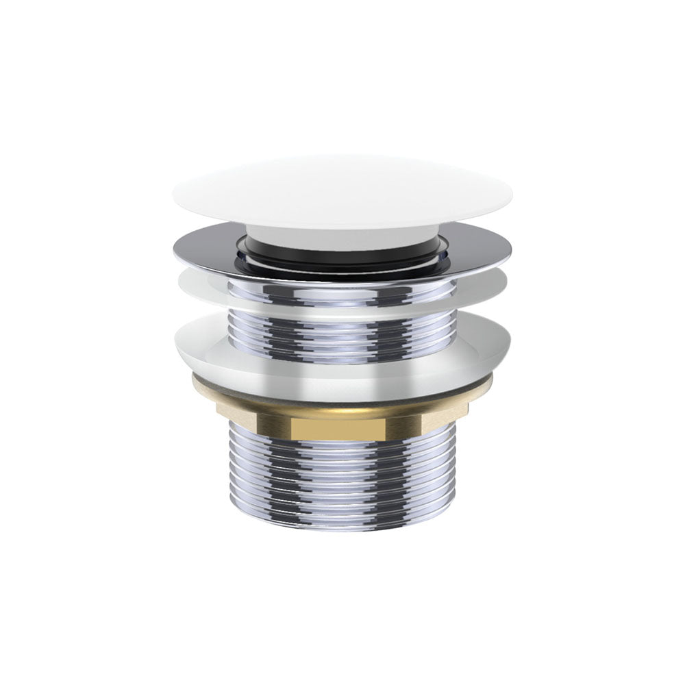 Fienza Pull-Out / Pop-up 40mm Bath Waste - Matte White