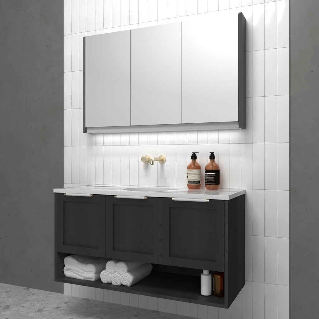 Rifco Nouveau Wall Hung Vanity with Caesarstone Top & Basin