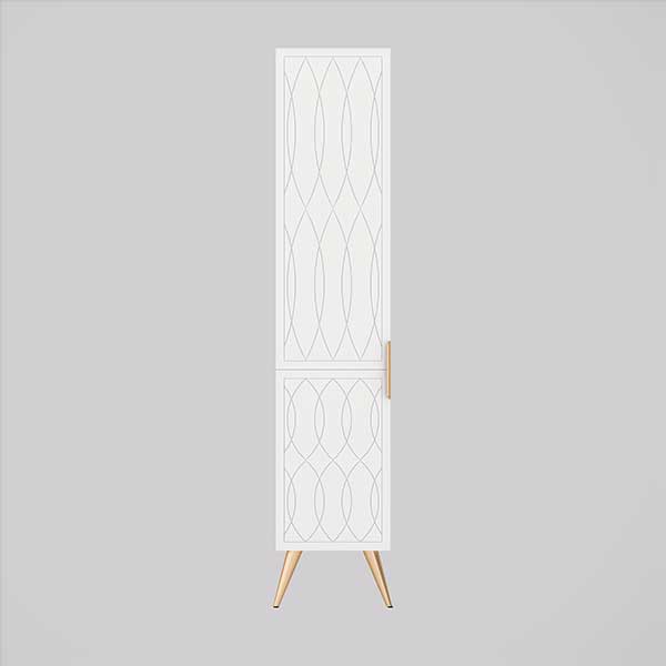 Timberline Sutherland House Deco Tallboy Cabinet With Legs