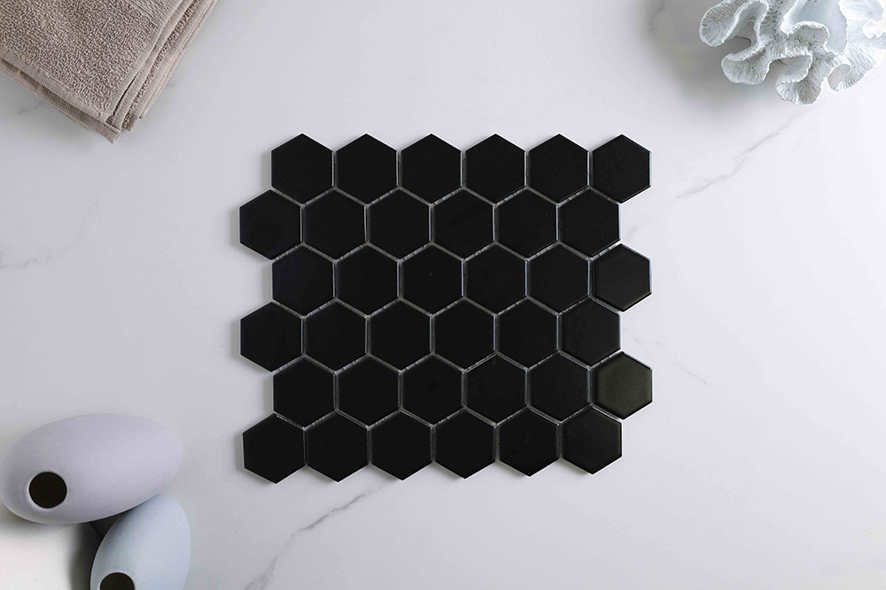 Astra Matt Black Hexagon Tile