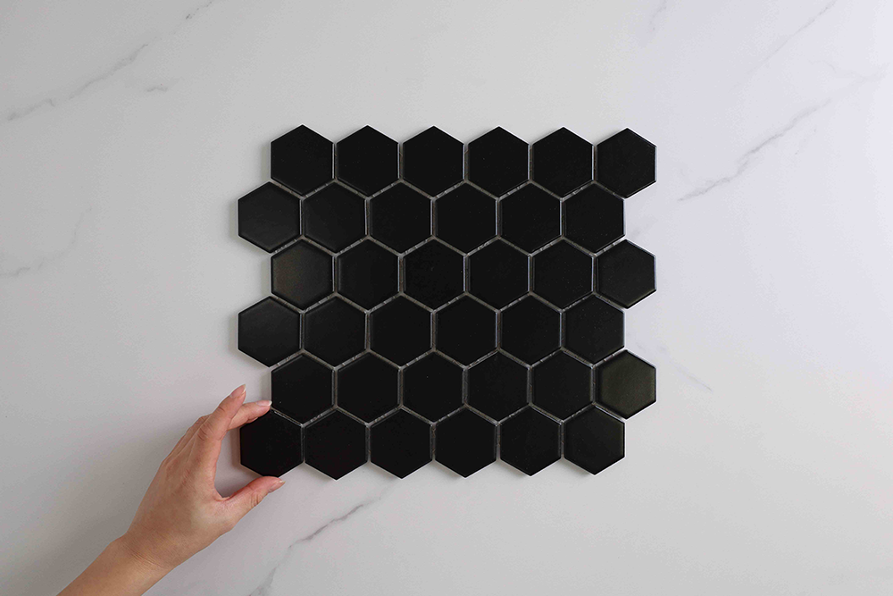 Astra Matt Black Hexagon Tile