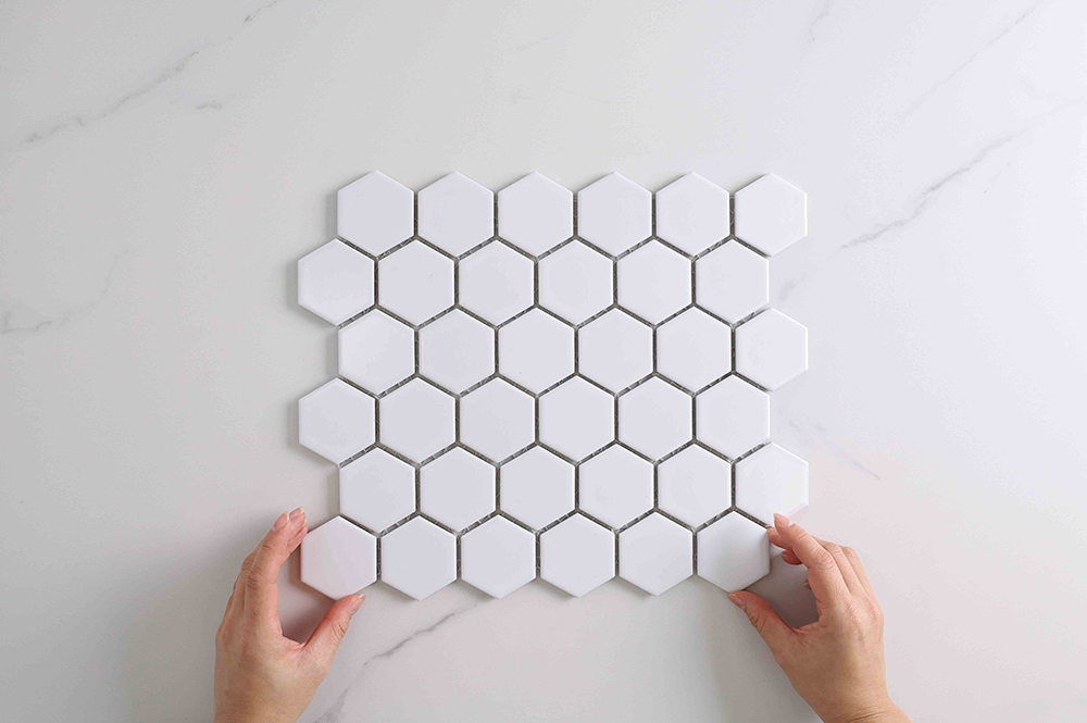 Astra Matt White Hexagon Tile