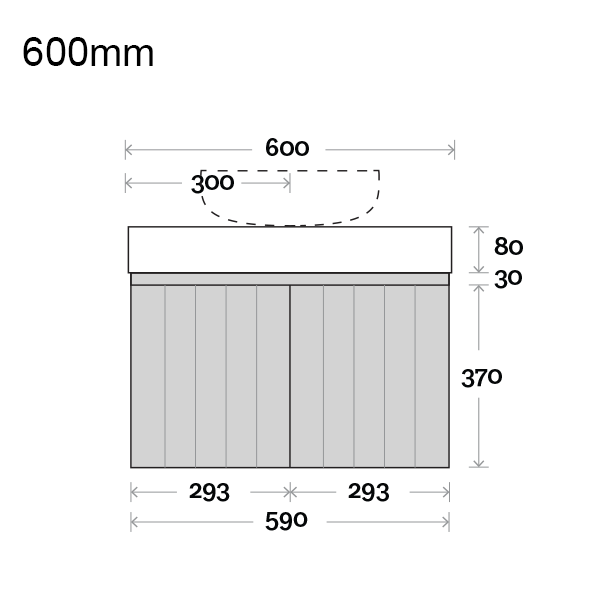 Marquis Chelsea Wall Hung Vanity - Wellsons