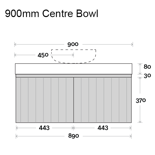 Marquis Chelsea Wall Hung Vanity - Wellsons