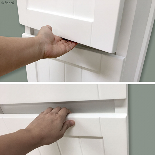 Fienza Hampton Tallboy - Satin White - Wellsons