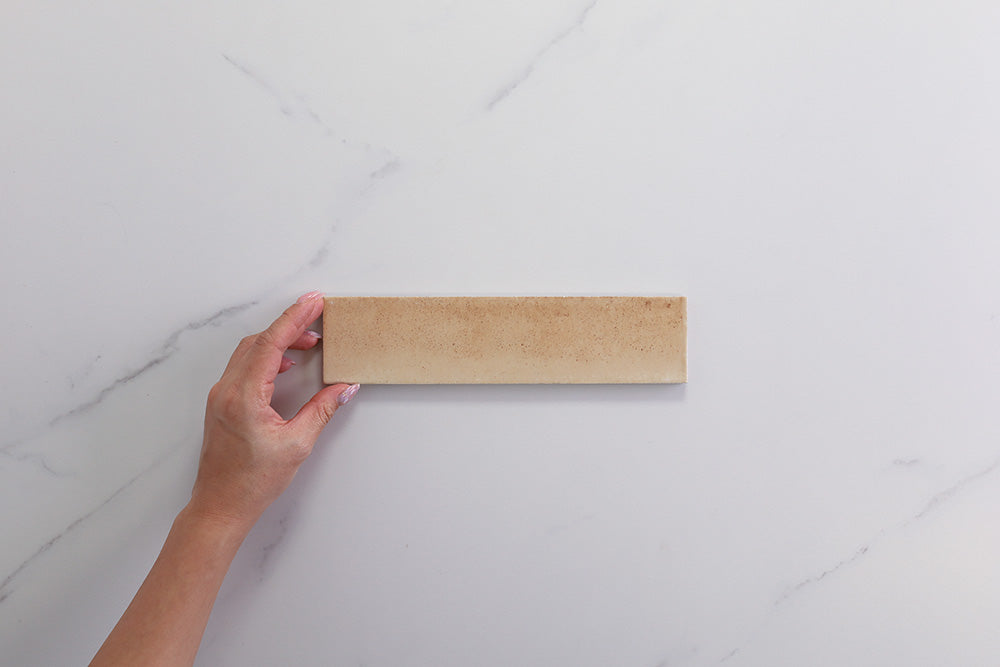 Hilton Cream Rosa Gloss Subway Tile