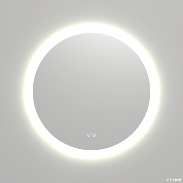 Fienza Kaya Round LED Mirror with Touch Sensor & Demister - Cool White - Wellsons