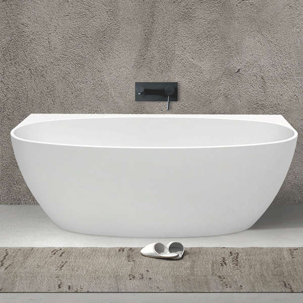 Fienza Keeto Back-to-wall Acrylic Bath 1500mm - Gloss White - Wellsons