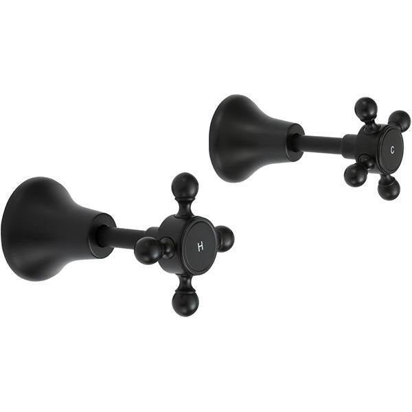 Fienza Lillian Wall Top Assemblies - Matte Black - Wellsons