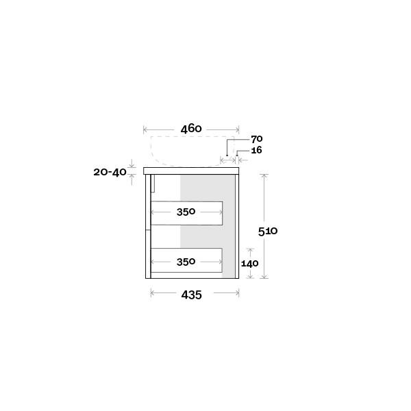 Marquis Marq Wall Hung All-Drawer Vanity - Wellsons
