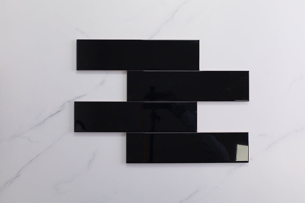 Metro Black Gloss Subway Tile