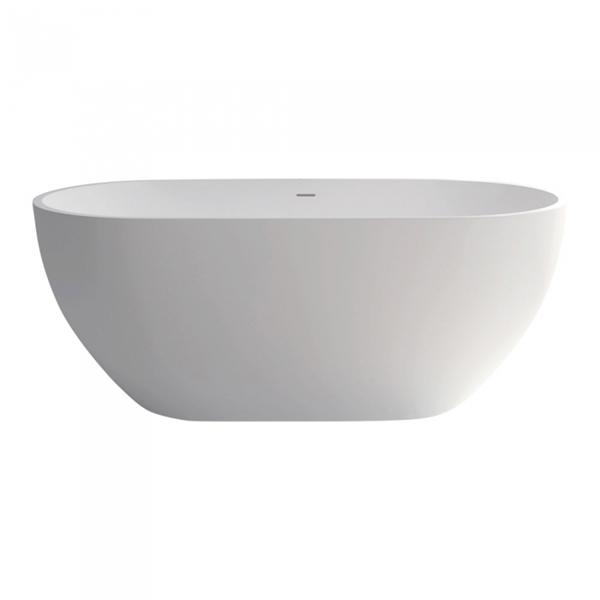 Fienza Nero Freestanding Stone Bath 1400mm - Matte White - Wellsons