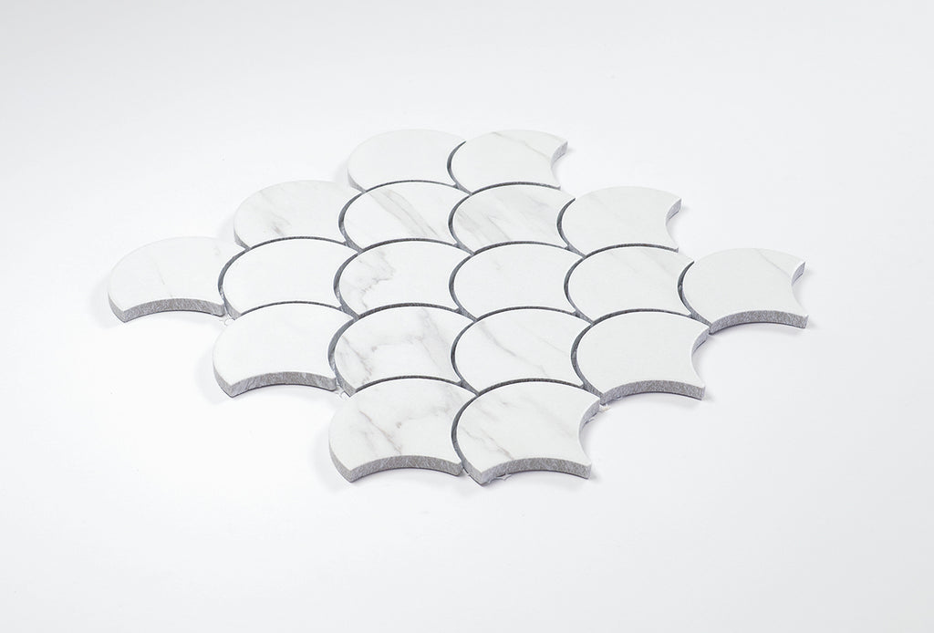 Orchard Carrara Matt Fishscale Tile