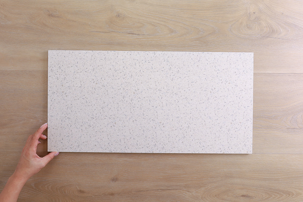 Parco White Matt Terrazzo Look Tile