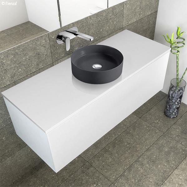 Fienza Reba Ceramic Above Counter Basin - Matte Dark Grey - Wellsons
