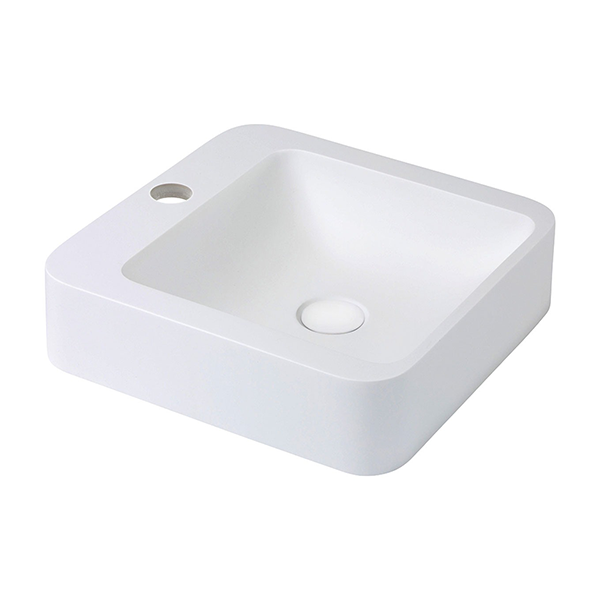 Fienza Rondo 400 Solid Surface Basin - Matte White - Wellsons
