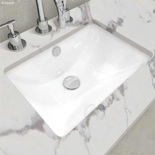 Fienza Sarah Under Mount Basin - Gloss White - Wellsons