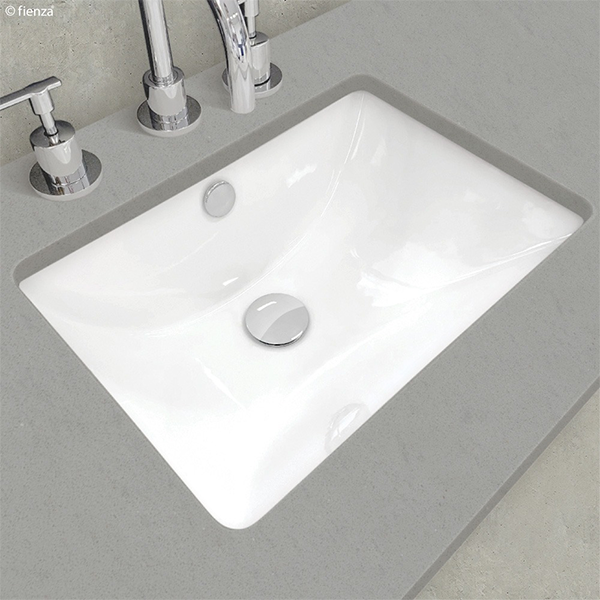 Fienza Sarah Under Mount Basin - Gloss White - Wellsons