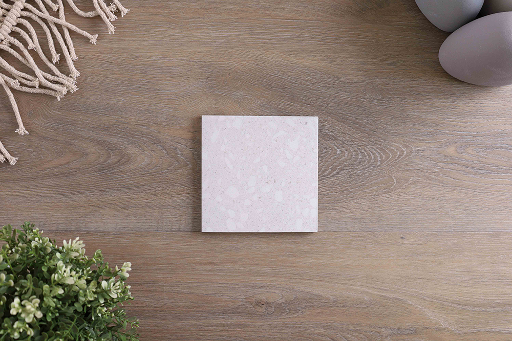 Signia Misty White Terrazzo Look Tile