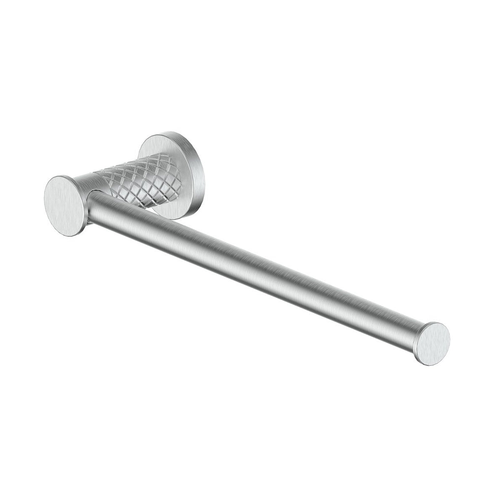 Greens Textura Hand Towel Holder - Brushed Stainless - Wellsons