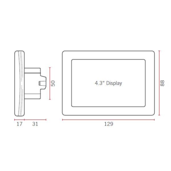 Thermogroup Thermotouch 4.3dC Dual Control Thermostat - Wellsons