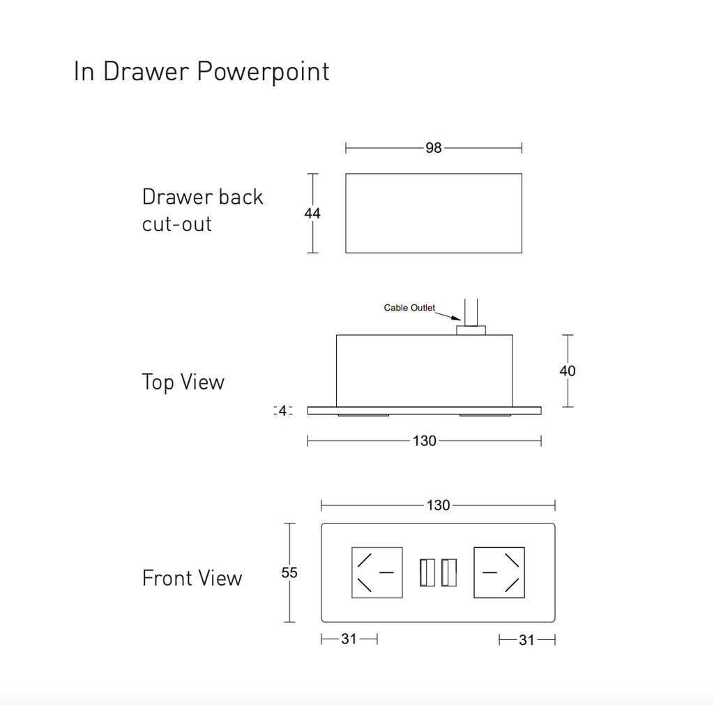 Timberline In-Drawer Powerpoint - Wellsons