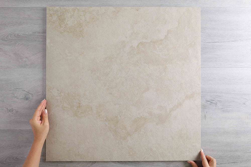 Retreat Travertine Look Ivory External Matt Tile