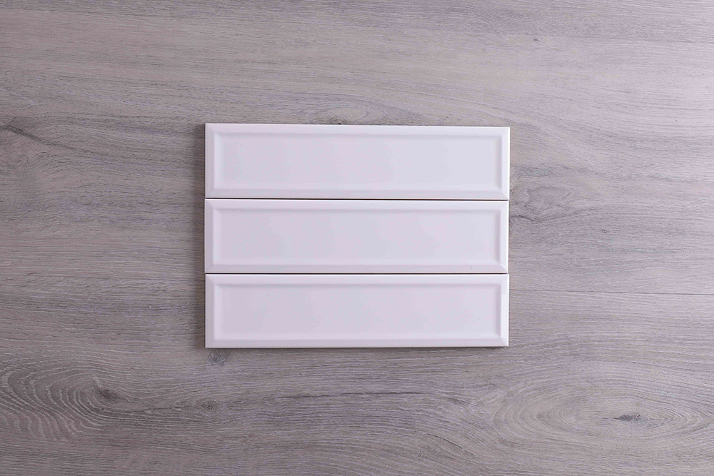 Tribeca White Gloss Bevelled Subway Tile