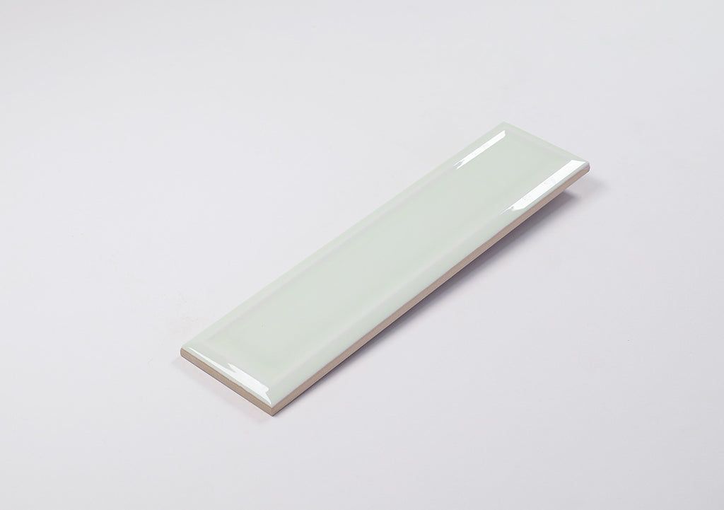 Tribeca Green Gloss Bevelled Subway Tile