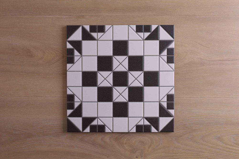 Victoria Federation Tessellated Look Black Tile