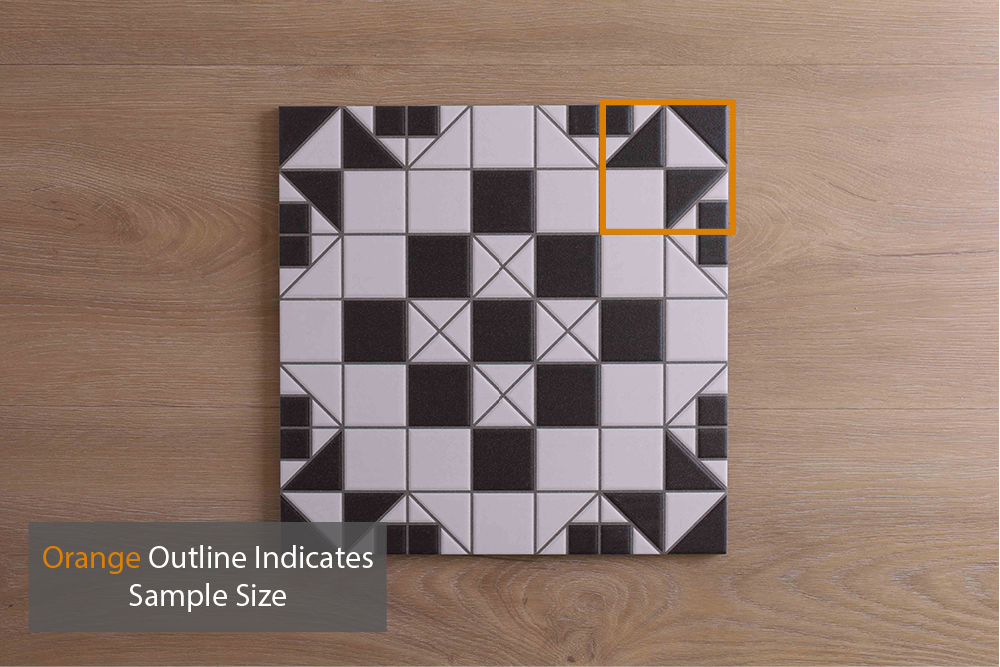 Victoria Federation Tessellated Look Black Tile