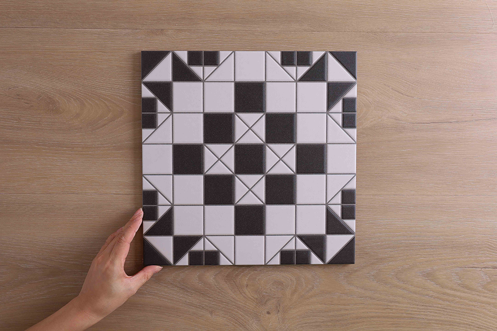 Victoria Federation Tessellated Look Black Tile