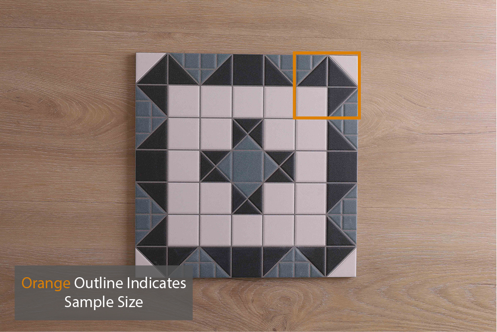Victoria Federation Tessellated Look Blue Tile