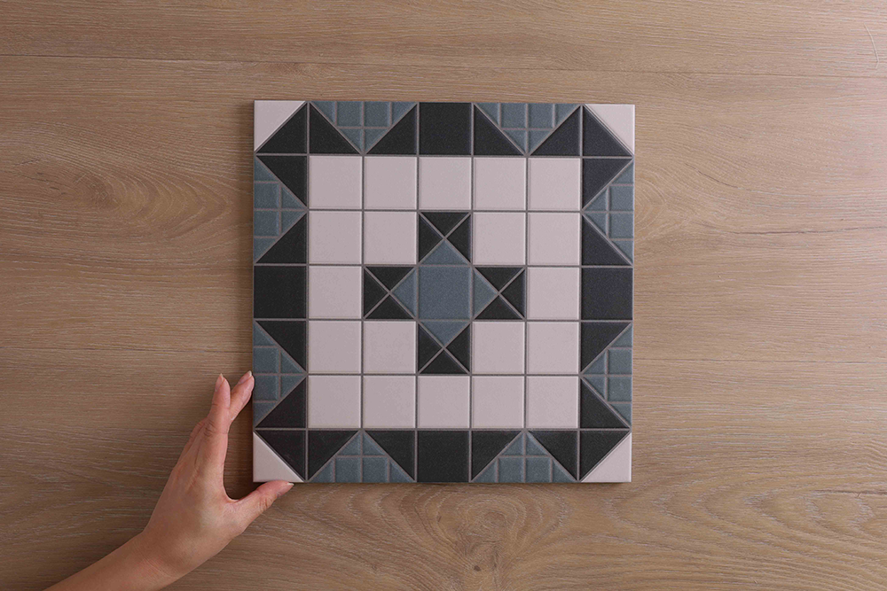 Victoria Federation Tessellated Look Blue Tile