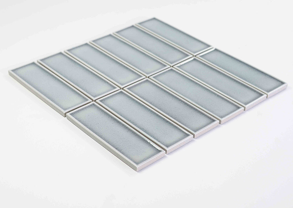 Vida Grey Gloss Kit Kat Mosaic Tile