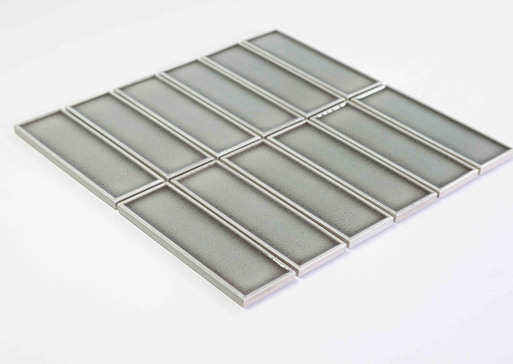 Vida Taupe Gloss Kit Kat Mosaic Tile