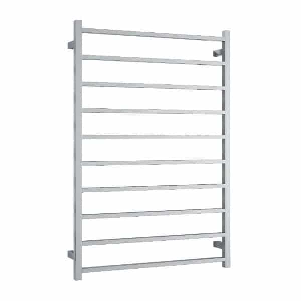 Thermogroup Straight Square Ladder Heated Towel Rail - Stainless Steel - Wellsons