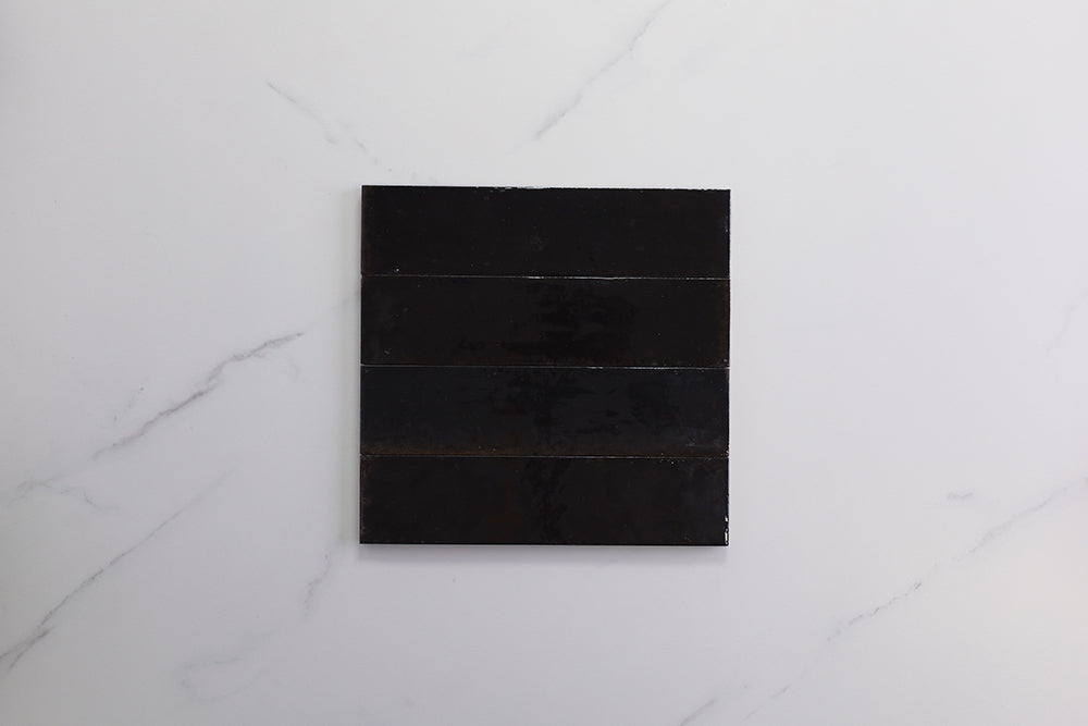 Wilton Black Gloss Subway Tile