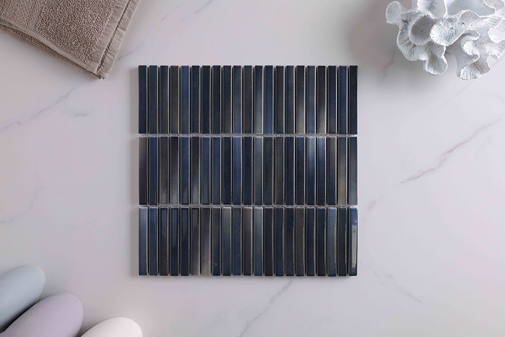 Byron Kit kat Marine Blue Mosaic Tile