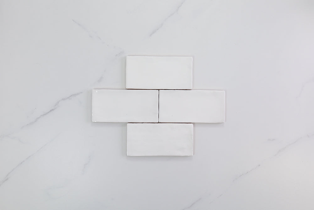 Palm Springs White Gloss Subway Tile